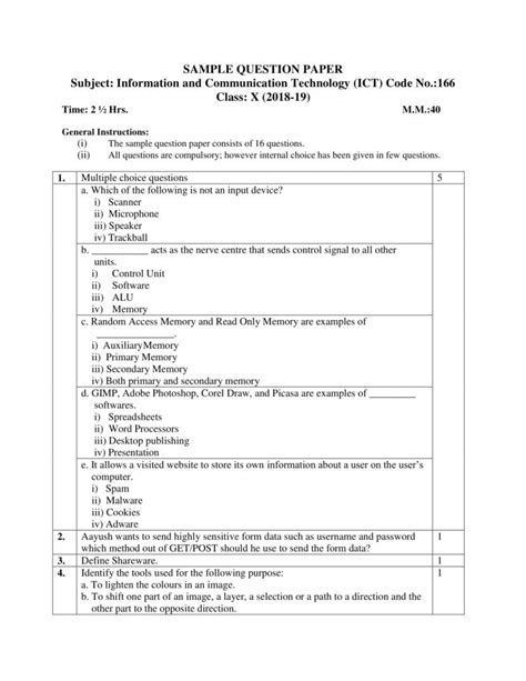 of the file. . Ict questions and answers pdf 2021
